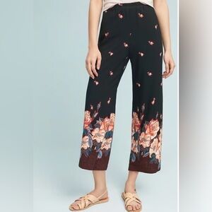 Anthropologie cropped floral pants